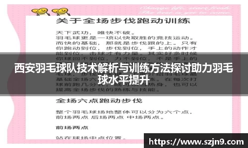 西安羽毛球队技术解析与训练方法探讨助力羽毛球水平提升